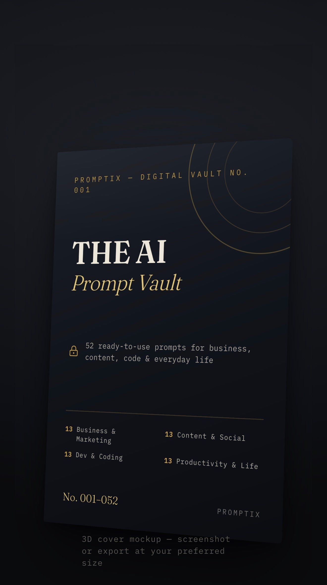AI Prompt Vault 52 Prompts