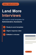 Administrative Assistant Job Search Template