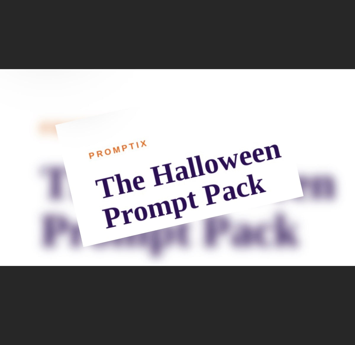 The Halloween Prompt Pack