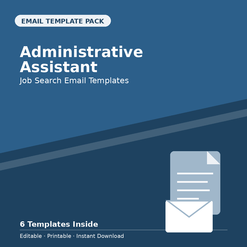 Administrative Assistant Job Search Template