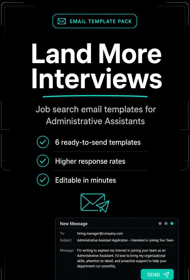 Administrative Assistant Job Search Template